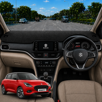 Lzzyride Car Dashboard Cover Mat For Maruti Suzuki Swift 2024 To 2026