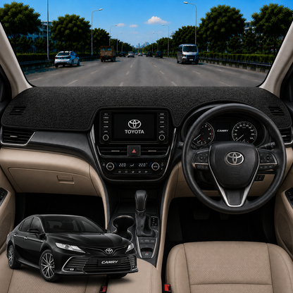 Lzzyride Car Dashboard Cover Mat For Toyota Camry 2013 To 2018