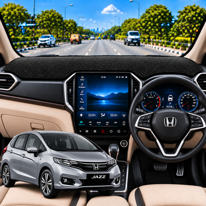 Lzzyride Car Dashboard Cover Mat For Honda Jazz 2014 To 2023