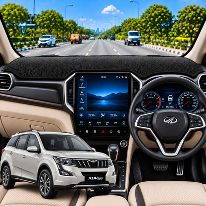 Lzzyride Car Dashboard Cover Mat For Mahindra XUV 500 2011 To 2021