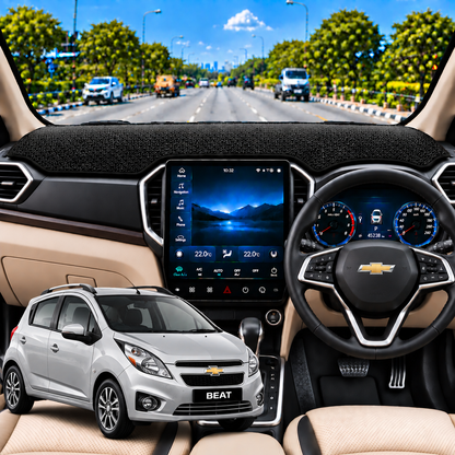 Lzzyride Car Dashboard Cover Mat For Chevrolet Beat 2010 to 2017