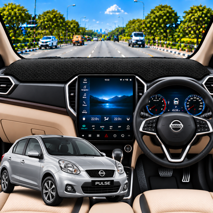 Lzzyride Car Dashboard Cover Mat For Renault Pulse 2012 To 2015