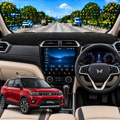 Lzzyride Car Dashboard Cover Mat For Mahindra XUV300 2019 To 2026