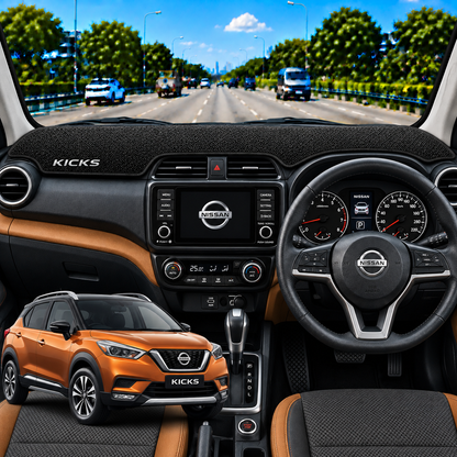 Lzzyride Car Dashboard Cover Mat For Nissan Kicks 2019 To 2023
