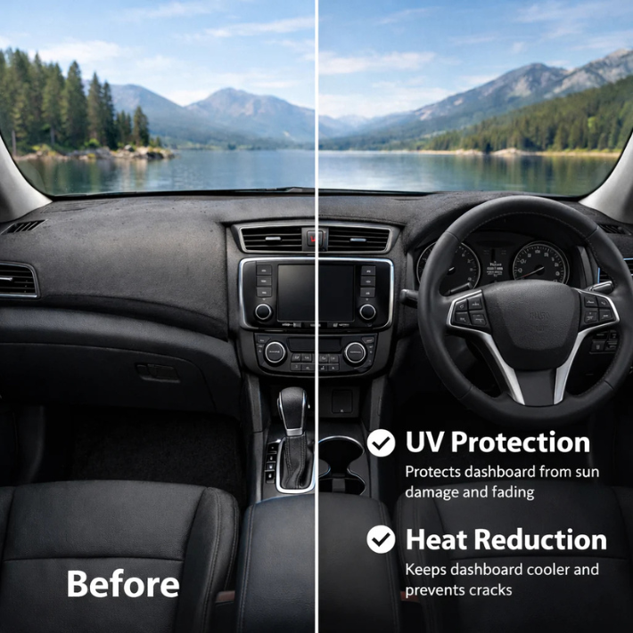 Premium Dashboard Cover Compatible with Mahindra XEV 9E 2025 To 2026 | Anti-Glare & Heat Resistant - Vinride