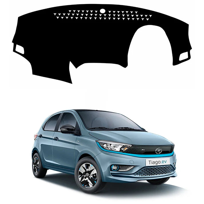 Lzzyride Car Dashboard Cover Mat For Tata Tiago EV 2022 To 2026
