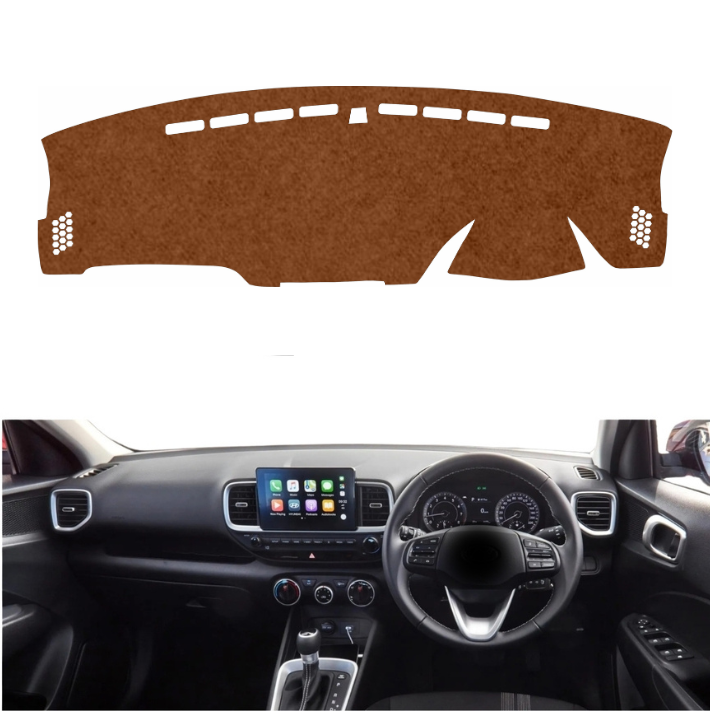 Hyundai Venue N Line 2022 To 2025 Car Dashboard Mat (Brown)