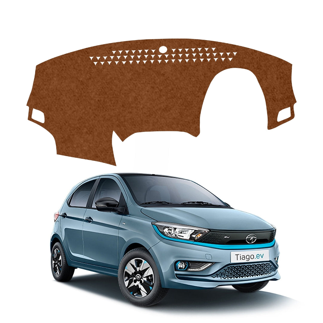 Lzzyride Car Dashboard Cover Mat For Tata Tiago EV 2022 To 2026