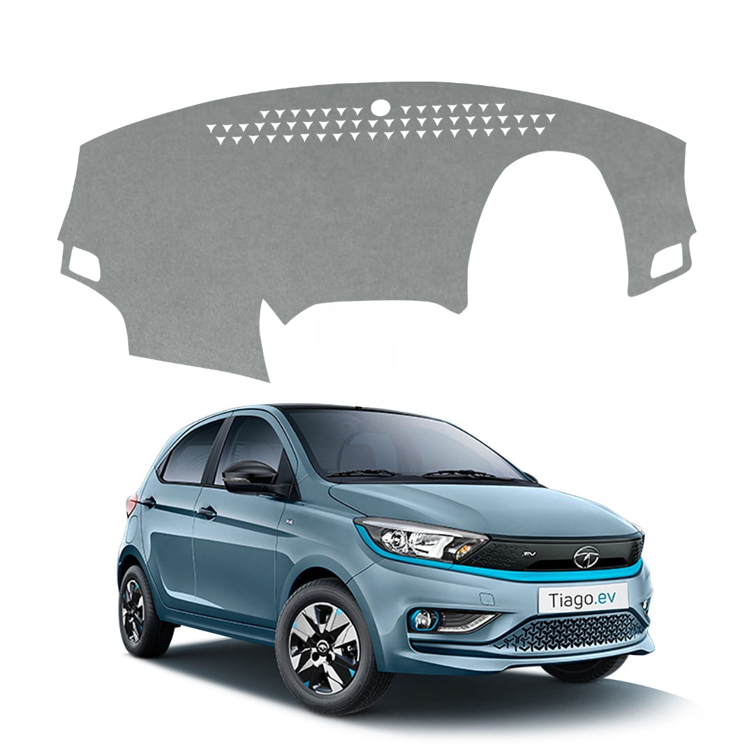Lzzyride Car Dashboard Cover Mat For Tata Tiago EV 2022 To 2026