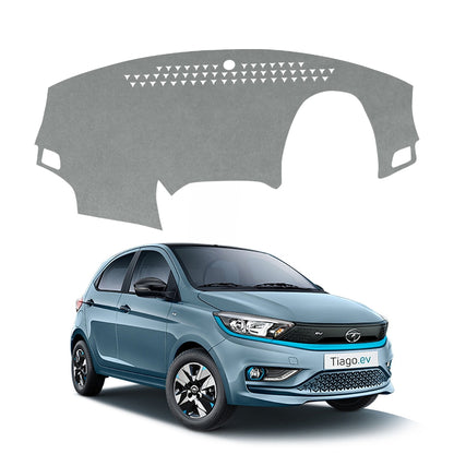 Lzzyride Car Dashboard Cover Mat For Tata Tiago EV 2022 To 2026