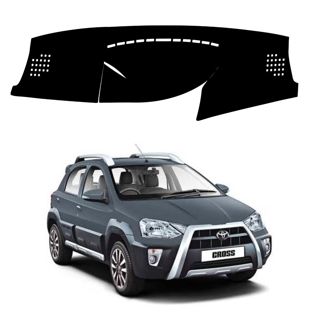 Lzzyride Car Dashboard Cover Mat For Toyota Etios Cross 2014 To 2020