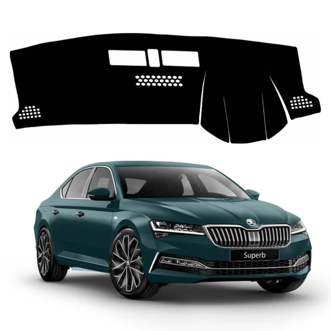 Lzzyride Car Dashboard Cover Mat For Skoda Superb 2016 To 2023