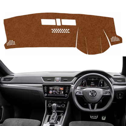 Lzzyride Car Dashboard Cover Mat For Skoda Superb 2016 To 2023