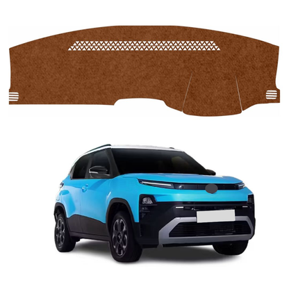 Tata Punch 2025 To 2026 Car Dashboard Mat (Brown)
