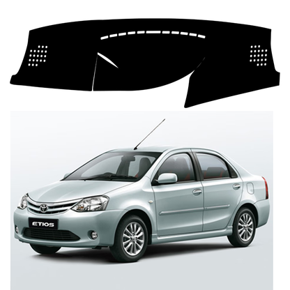 Lzzyride Car Dashboard Cover Mat For Toyota Etios 2010 To 2020