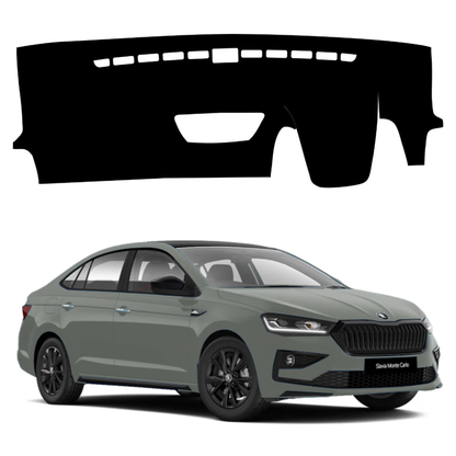 Lzzyride Car Dashboard Cover Mat For Skoda Slavia 2022 To 2026
