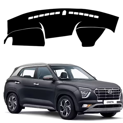 Lzzyride Car Dashboard Cover Mat For Hyundai Creta 2019 To 2024