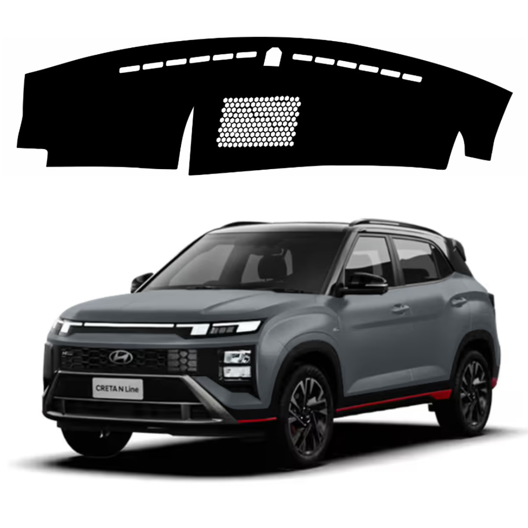 Lzzyride Car Dashboard Cover Mat For Hyundai Creta N Line 2024 To 2026