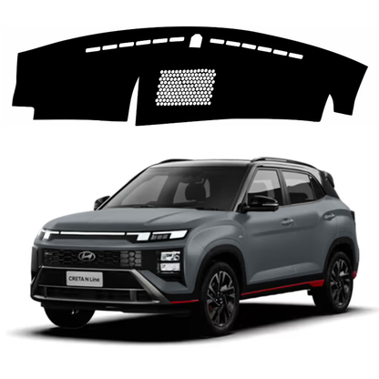 Lzzyride Car Dashboard Cover Mat For Hyundai Creta N Line 2024 To 2026
