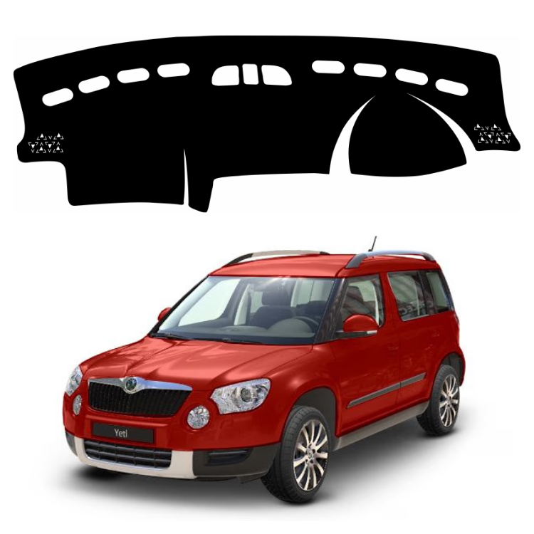 Lzzyride Car Dashboard Cover Mat For Skoda Yeti 2010 To 2014