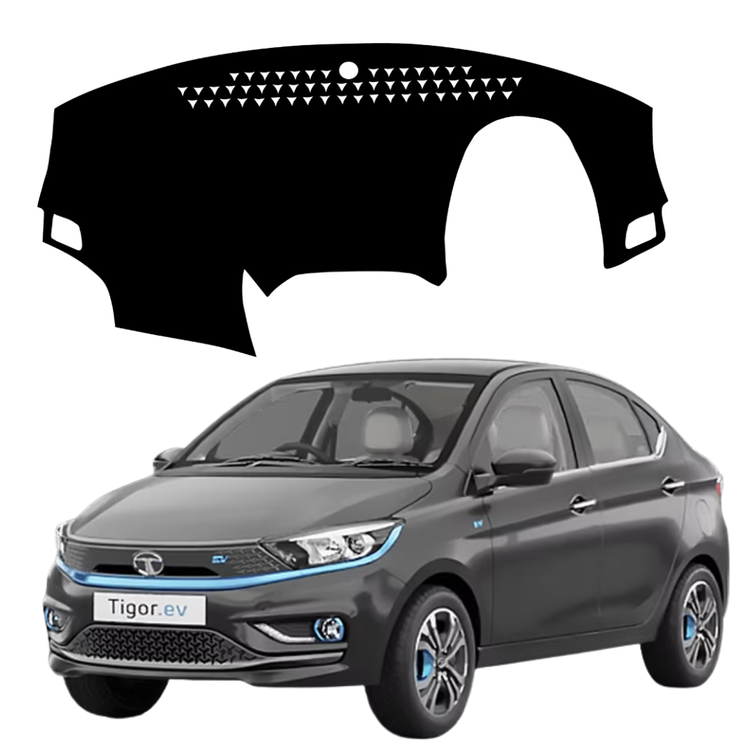 Lzzyride Car Dashboard Cover Mat For Tata Tigor EV 2021 To 2026