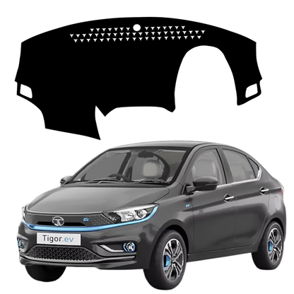 Lzzyride Car Dashboard Cover Mat For Tata Tigor EV 2021 To 2026
