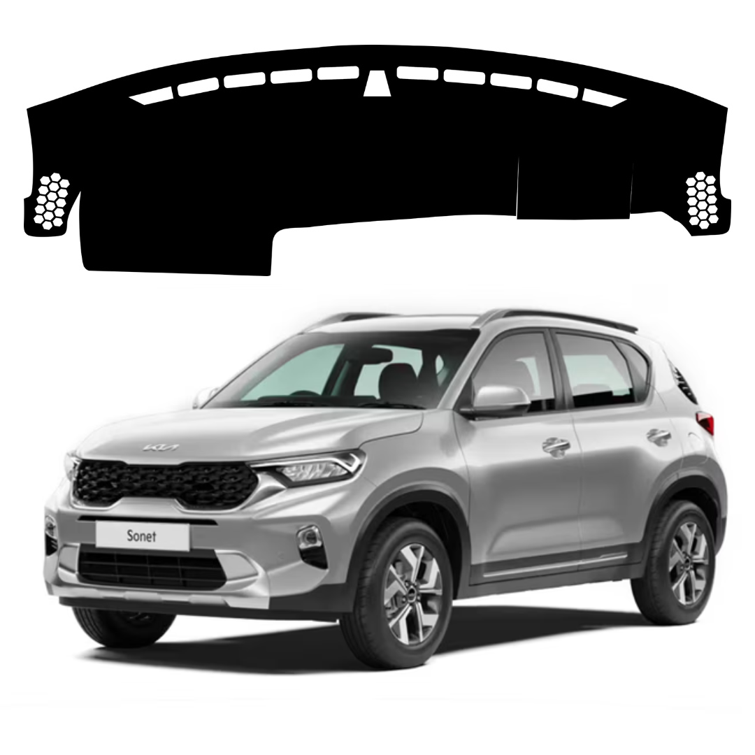 Lzzyride Car Dashboard Cover Mat For Kia Sonet 2020 To 2026