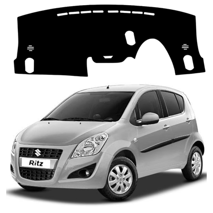 Lzzyride Car Dashboard Cover Mat For Maruti Suzuki Ritz 2009 to 2017
