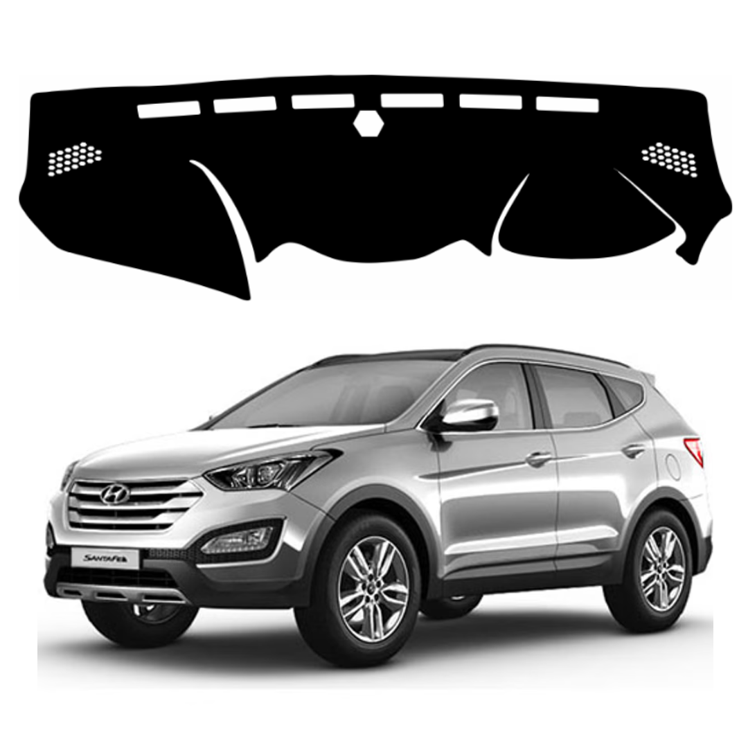 Lzzyride Car Dashboard Cover Mat For Hyundai Santa Fe 2013 To 2018