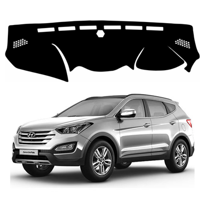 Lzzyride Car Dashboard Cover Mat For Hyundai Santa Fe 2013 To 2018