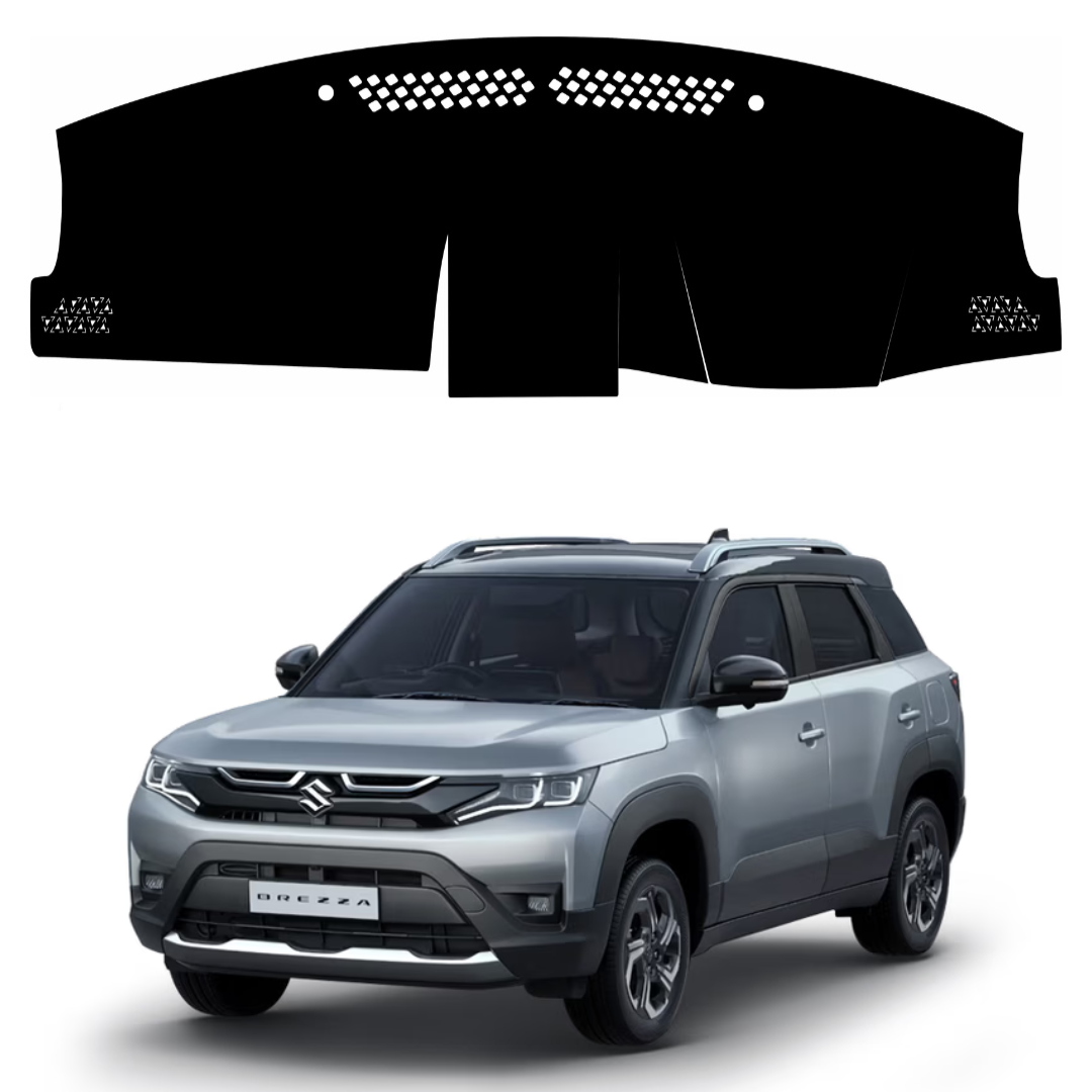 Lzzyride Car Dashboard Cover Mat For Maruti Suzuki Brezza 2022 To 2026