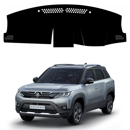 Lzzyride Car Dashboard Cover Mat For Maruti Suzuki Brezza 2022 To 2026