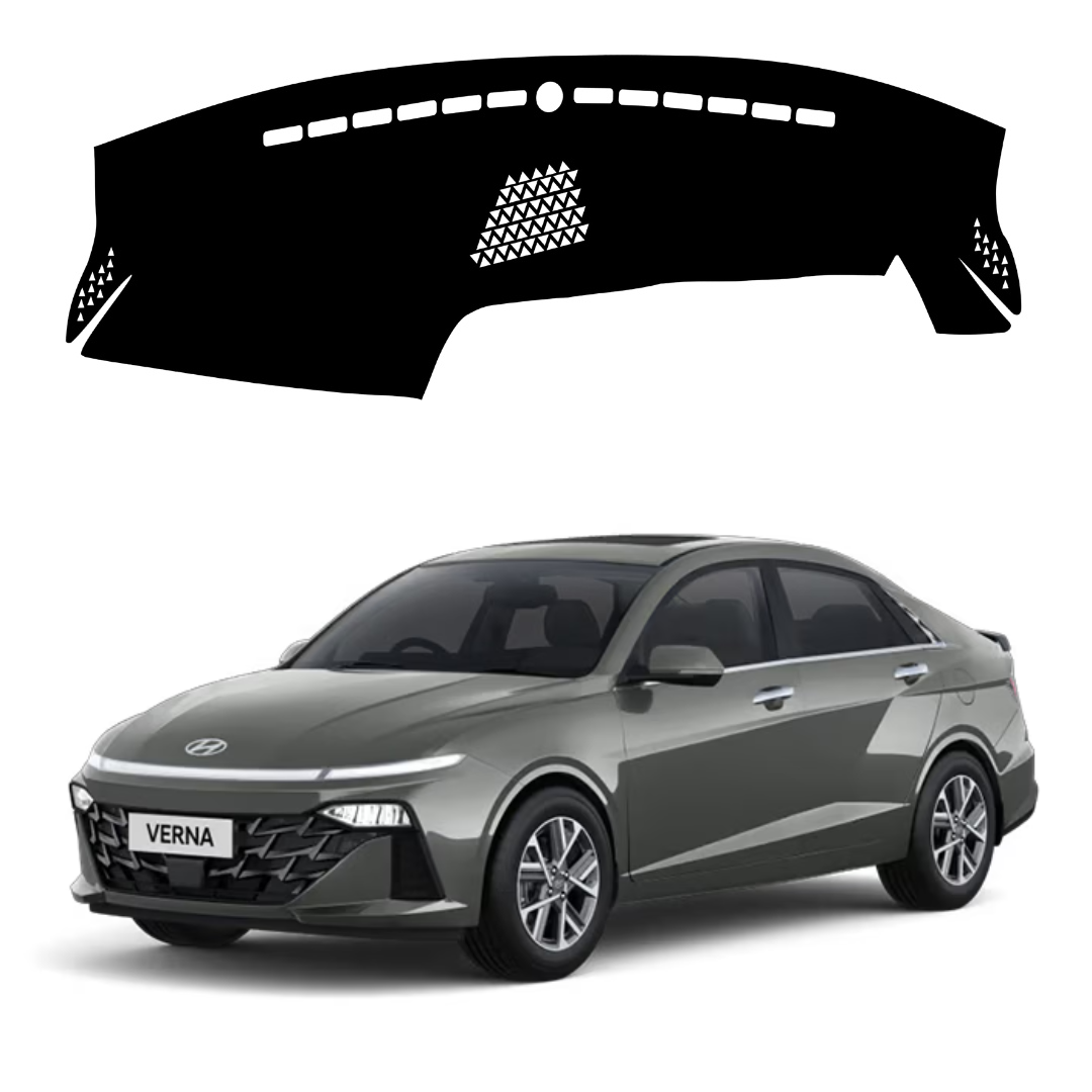 Lzzyride Car Dashboard Cover Mat For Hyundai Verna 2023 To 2026