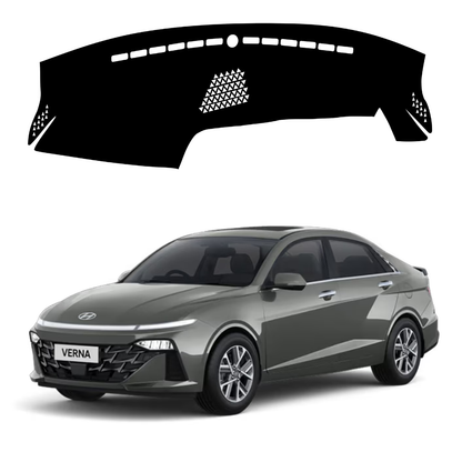 Lzzyride Car Dashboard Cover Mat For Hyundai Verna 2023 To 2026