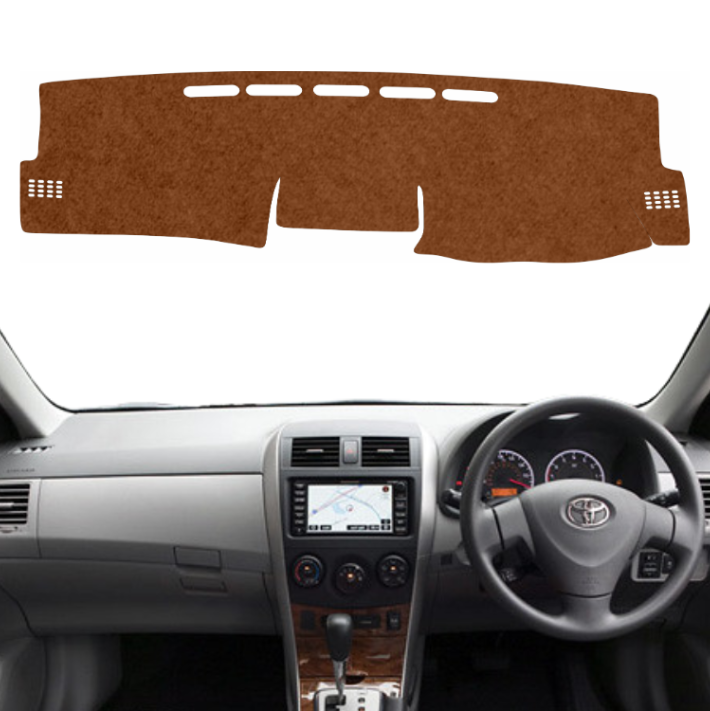 Lzzyride Car Dashboard Cover Mat For Toyota Corolla Altis 2008 To 2013