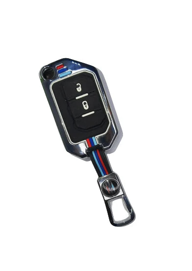 LzzyRide Premium Metal Key Cover Compatible with Jeep Wrangler facelift Smart Key | 360° Full Protection | Zinc Alloy Luxury Key Case