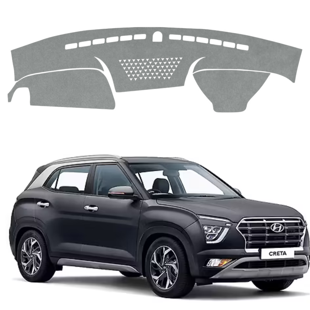 Lzzyride Car Dashboard Cover Mat For Hyundai Creta 2019 To 2024