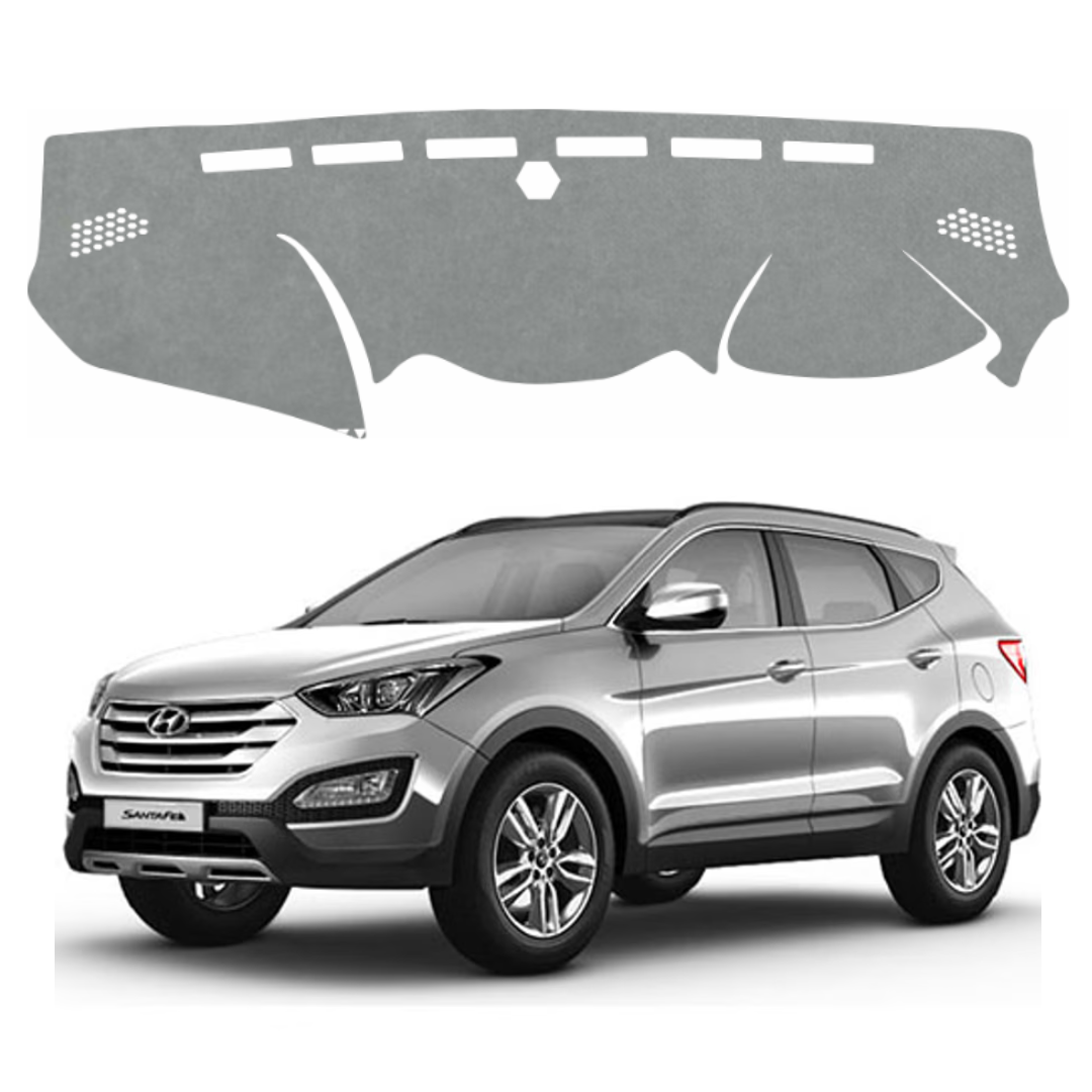 Lzzyride Car Dashboard Cover Mat For Hyundai Santa Fe 2013 To 2018