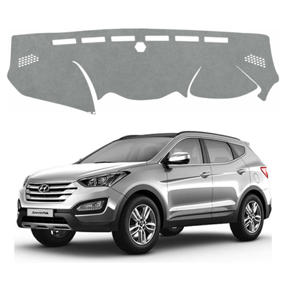 Lzzyride Car Dashboard Cover Mat For Hyundai Santa Fe 2013 To 2018