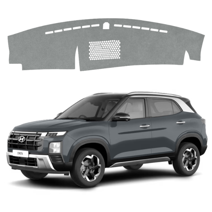 Lzzyride Car Dashboard Cover Mat For Hyundai Creta 2024 To 2026