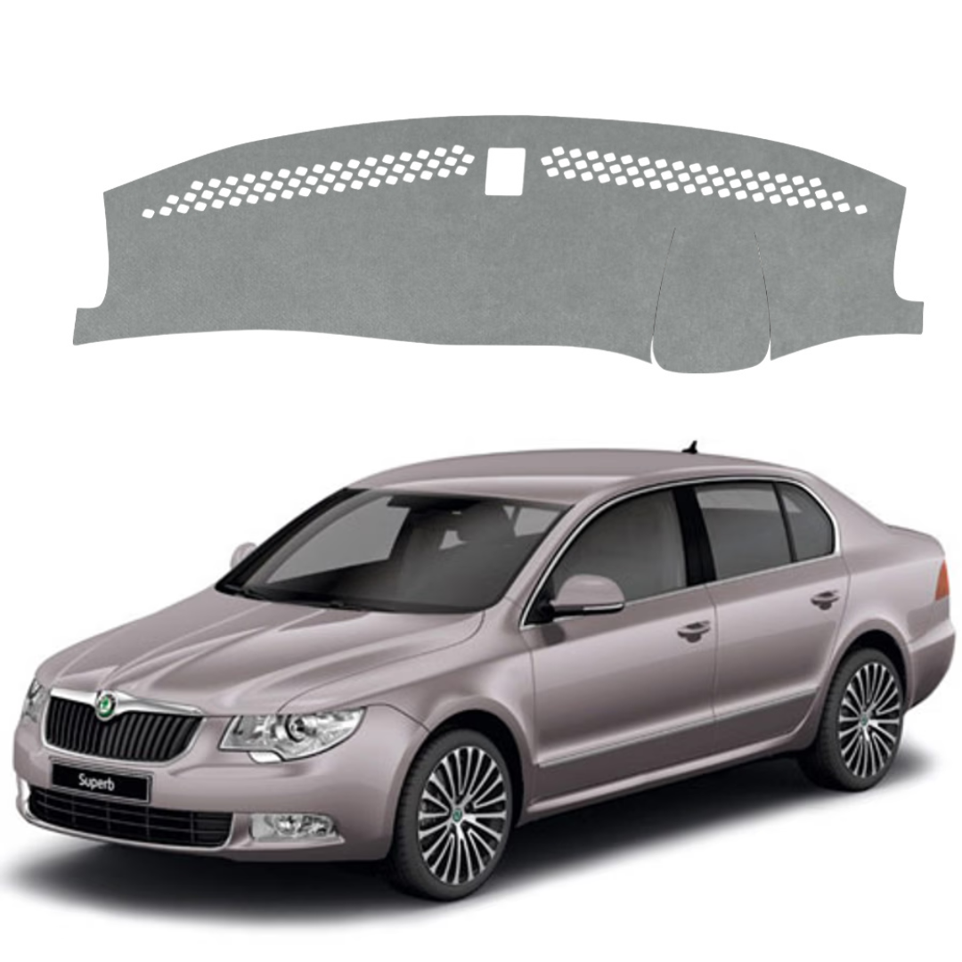 Lzzyride Car Dashboard Cover Mat For Skoda Superb 2009 To 2016