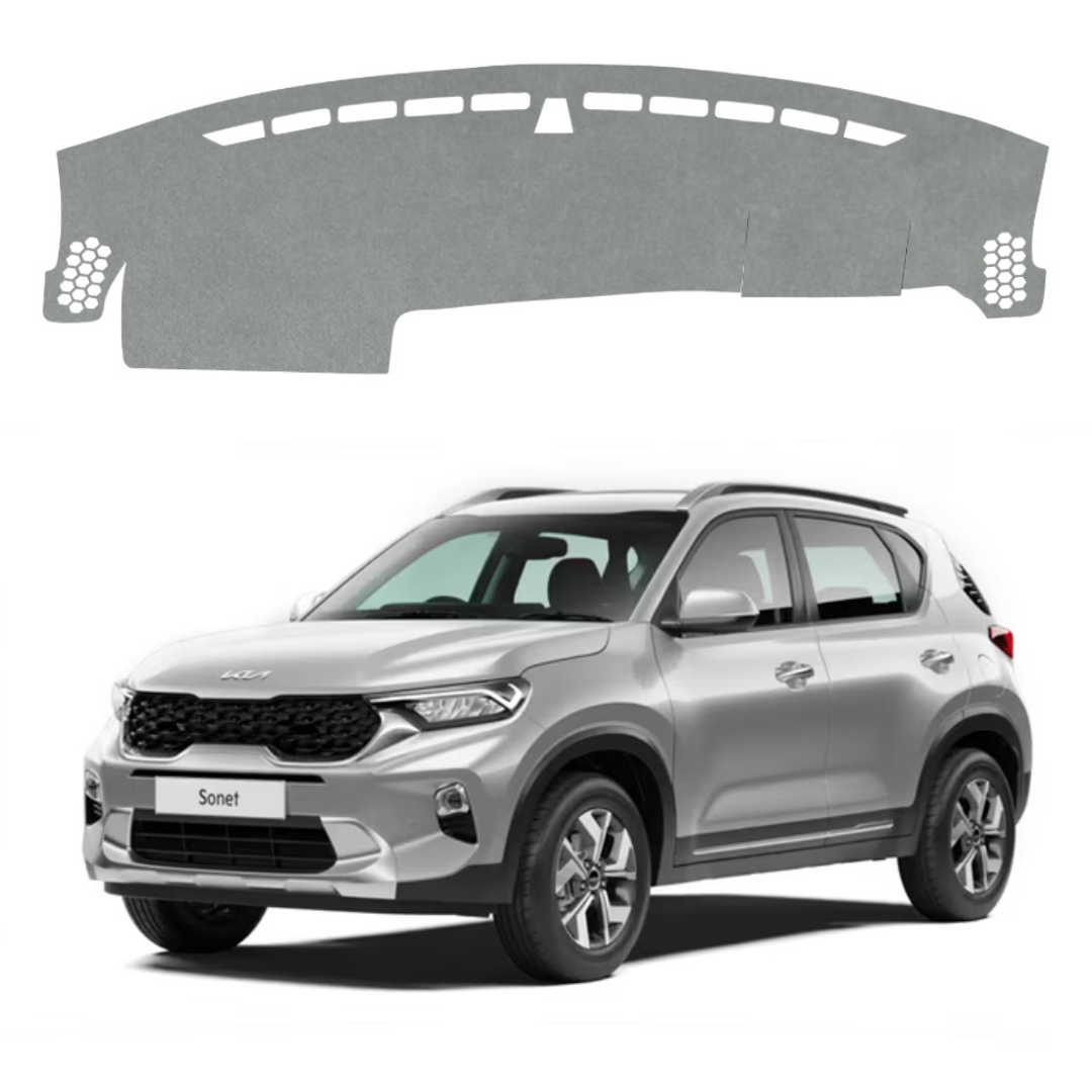 Lzzyride Car Dashboard Cover Mat For Kia Sonet 2020 To 2026