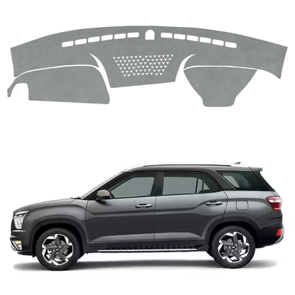 Lzzyride Car Dashboard Cover Mat For Hyundai Alcazar 2021 To 2024