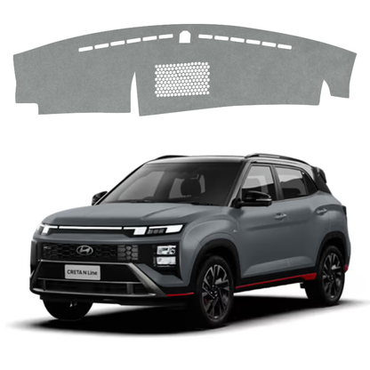 Lzzyride Car Dashboard Cover Mat For Hyundai Creta N Line 2024 To 2026