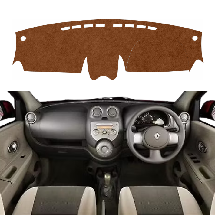 Lzzyride Car Dashboard Cover Mat For Renault Pulse 2012 To 2015
