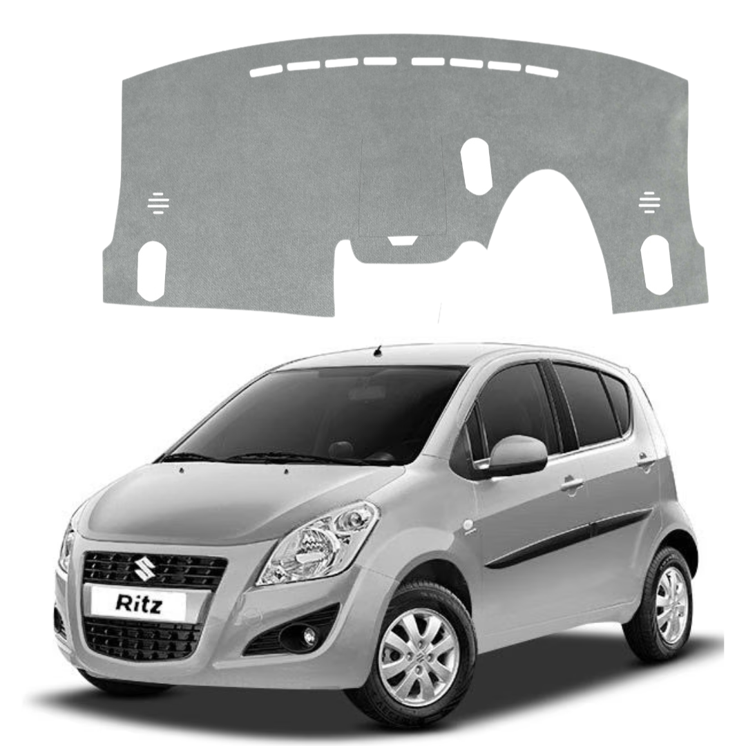 Lzzyride Car Dashboard Cover Mat For Maruti Suzuki Ritz 2009 to 2017