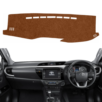 Lzzyride Car Dashboard Cover Mat For Toyota Hilux 2022 To 2026