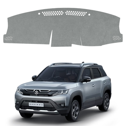 Lzzyride Car Dashboard Cover Mat For Maruti Suzuki Brezza 2022 To 2026