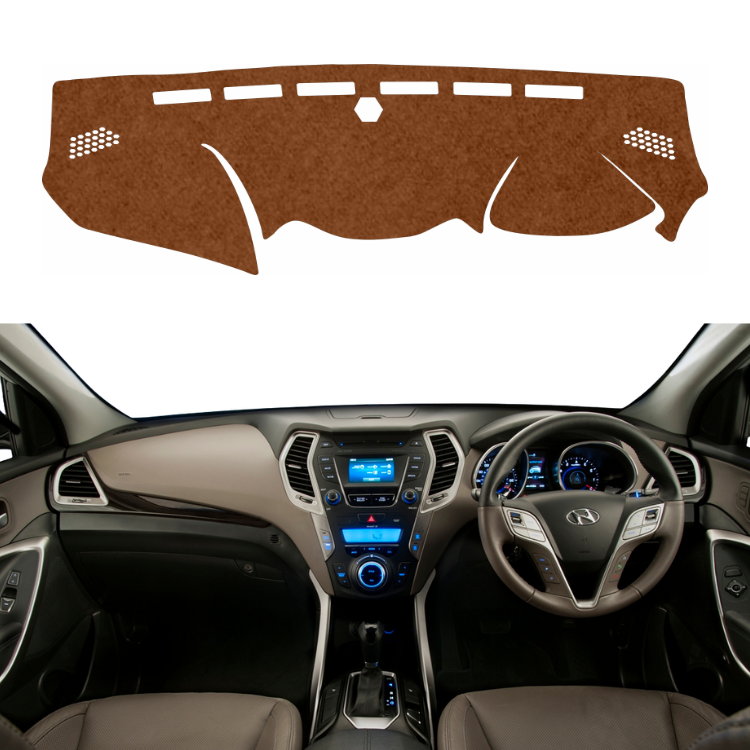 Lzzyride Car Dashboard Cover Mat For Hyundai Santa Fe 2013 To 2018