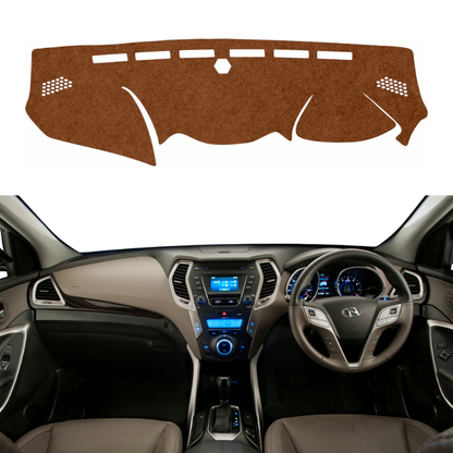 Lzzyride Car Dashboard Cover Mat For Hyundai Santa Fe 2013 To 2018